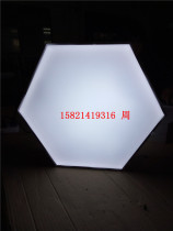 Hexagonal light box soft film unframed led advertising light box pentagonal profiled rhomboid double-sided light box frame