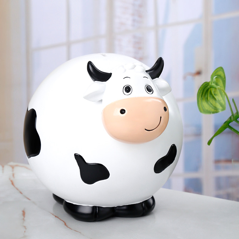 Cherished creative cow savings can only enter the pressure money savings tank can save personality cute gifts