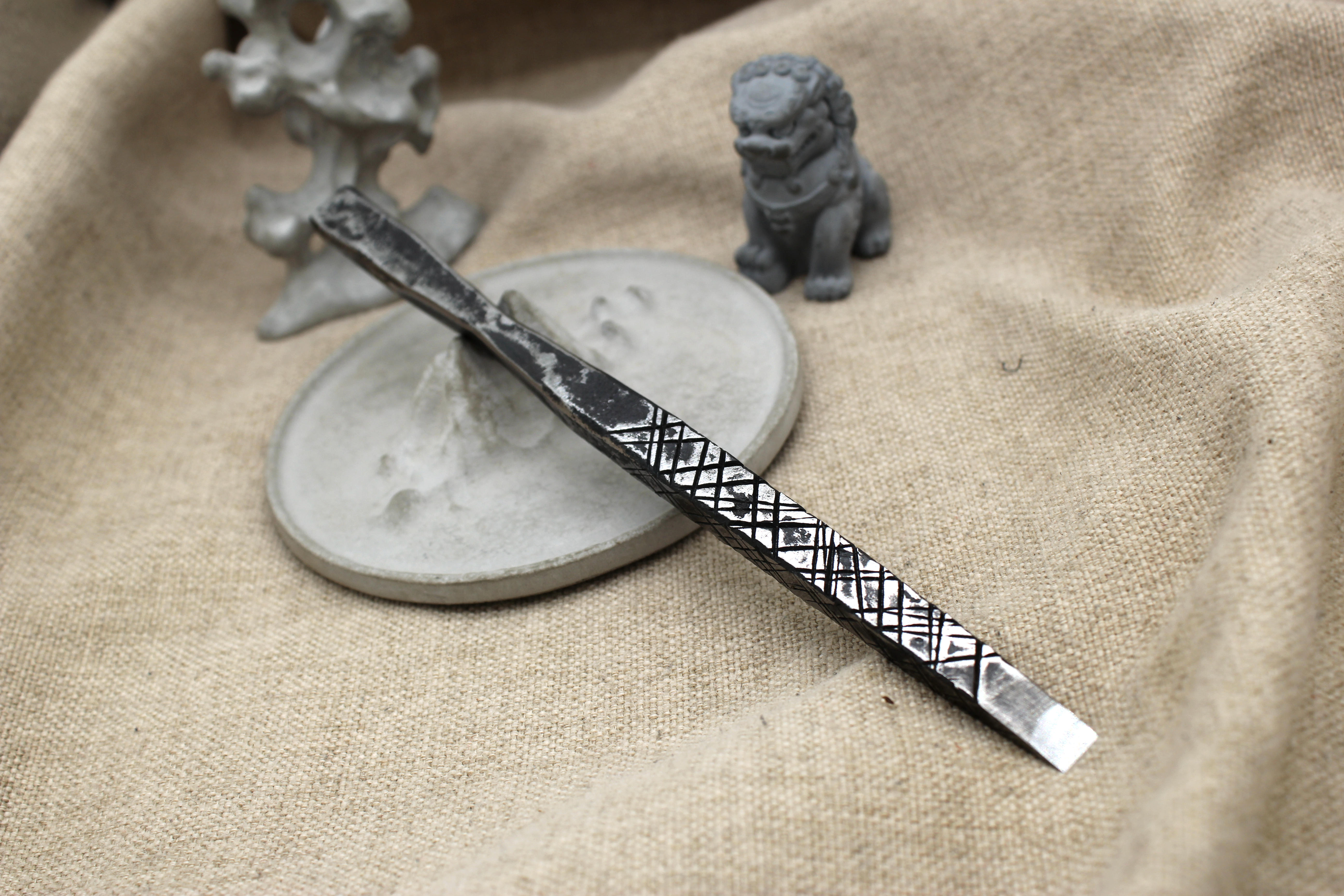 Imitation Japan Sky Blade Engraving Knife Hand Forged Seal Engraving Knife Stone Carving Knife High-end Wenfang Four Treasure Gift Sky Blade Carving Knife