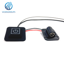 3 7V-24V heating clothing temperature control switch intelligent single control silicone switch three-speed temperature control switch