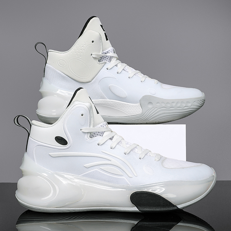New Yushuai 17 Practical Basketball Shoes Men's Sports Shoes Non-Slip Wear-Resistant Combat Boots Student High-Top Air Cushion Shock-Absorbing Sneakers New Yushuai 17 Practical Basketball Shoes Men's Sports Shoes Non-Slip Wear-Resistant Combat Boots Student High-Top Air Cushion Shock-Absorbing Sneakers