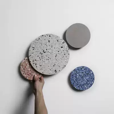 Nordic modern art wall lamp terrazzo color spotted aisle man and children's room TV background wall bedside lamp