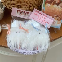 白色2个 送4根丝带