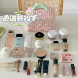 Косметичка, сумка через плечо, портативная вместительная и большая сумка-органайзер, сумка для путешествий, сумка для хранения