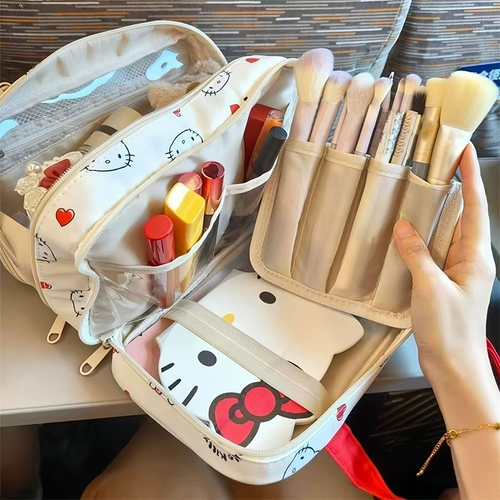 Милая вместительная и большая косметичка, чемодан для выхода на улицу, сумка-органайзер для путешествий