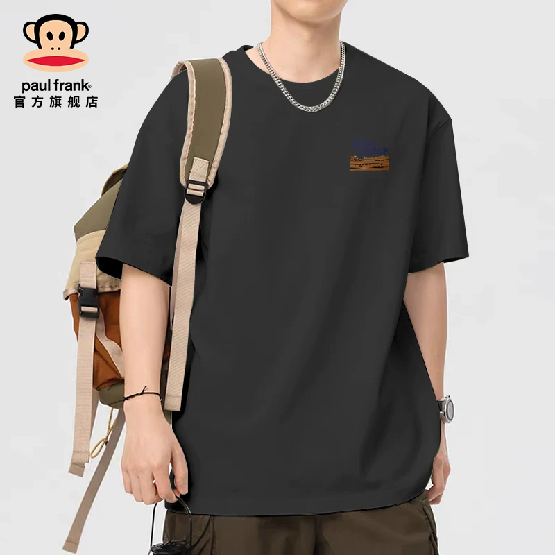Поль Фрек/ Летняя хлопковая футболка с короткими рукавами, oversize