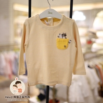 Direct mail ETTOI Korea Little Pegasus childrens clothing 22 autumn childrens round neck long-sleeved casual T-shirt 521002