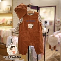 Direct mail minkmui Korean little star 22 autumn baby overalls T-shirt suit A13-600-01