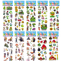 Plants vs Zombies Stickers Crazy Animal City Birds Cartoon Stickers Anime Stickers Children Stickers