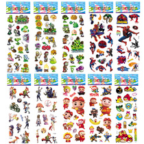 Plants vs. Zombie Spider-Man Crazy Animal City Spider-Man Bird Cartoon Animation Children Sticker Sticker