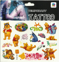 Childrens cartoon tattoo sticker water transfer cartoon pattern easy to remove environmental protection waterproof and sweatproof