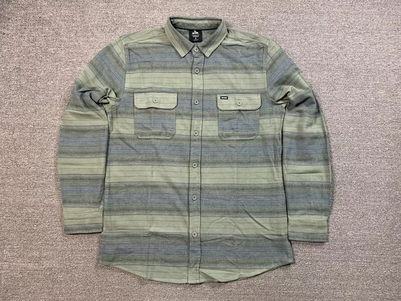 Skateboard Street Fashion Pure Cotton Long-Sleeved Shirt Striped Beach Surfing Hawaiian Vacation