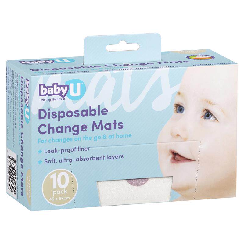 Baby U baby disposable absorbent, leak-proof and urine-proof pads 10 pieces Australia Direct Mail
