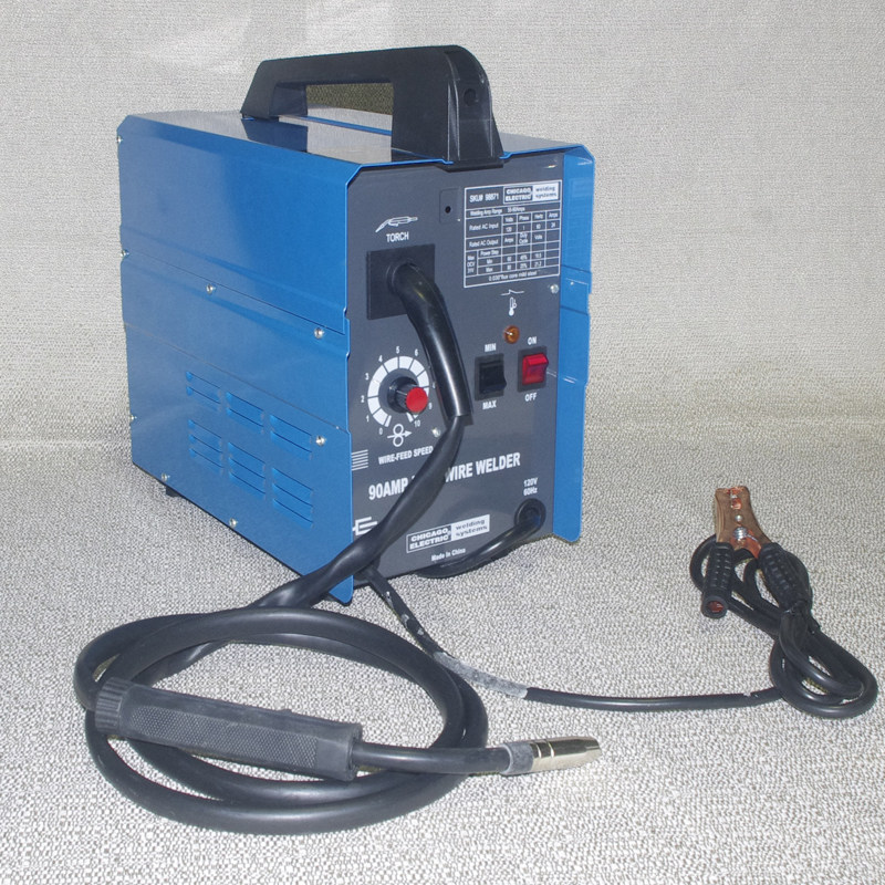 Chicago Electric Mig 100 Welding 110V 90AMP Flux Wire Welder Free ...
