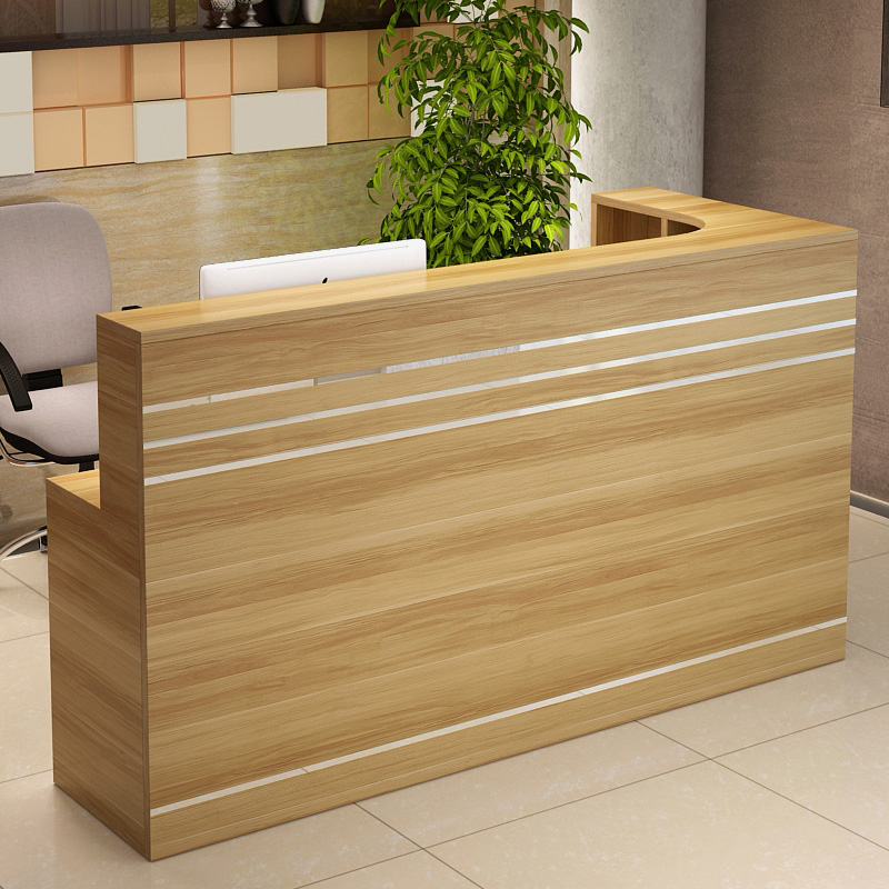 Brief Arc Cashier Counter Baking lacquered counter Front Desk Reception Desk New Corner Bar Counter Eurostyle L Shaped Small Cashier Desk