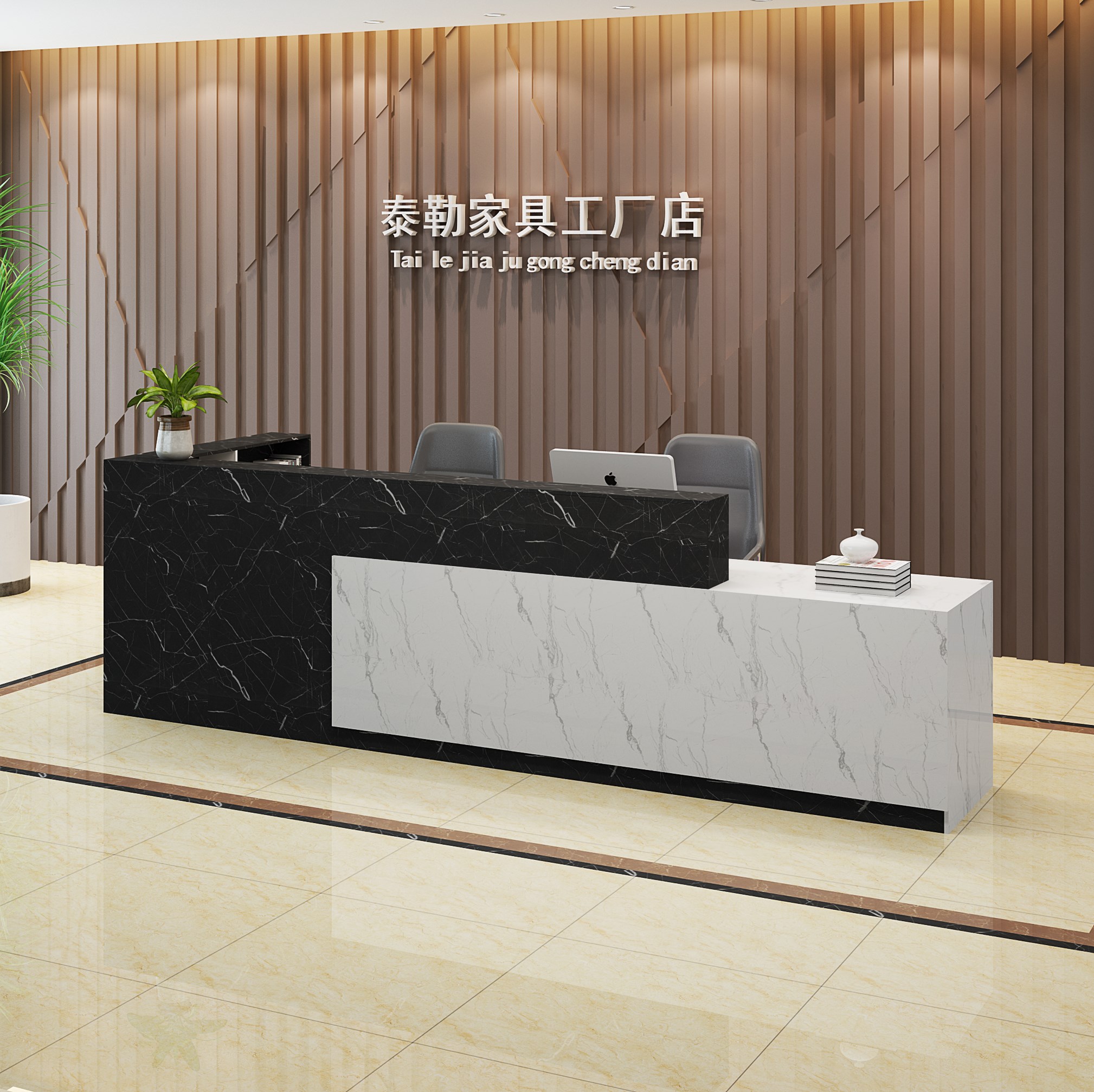 Baking Varnish Front Desk Reception Desk New Products Cashier Counter Corner Counter Corner Counter Counterfeiters Marble Tattoo Desk Bar Desk Bar Counter