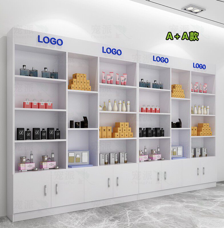 Cosmetics Exhibition Cabinet Sample Display Cabinet Beauty Skin Care Products Display Cabinet Fine Products Exhibition Shelf Ultra City Shelf Shelving