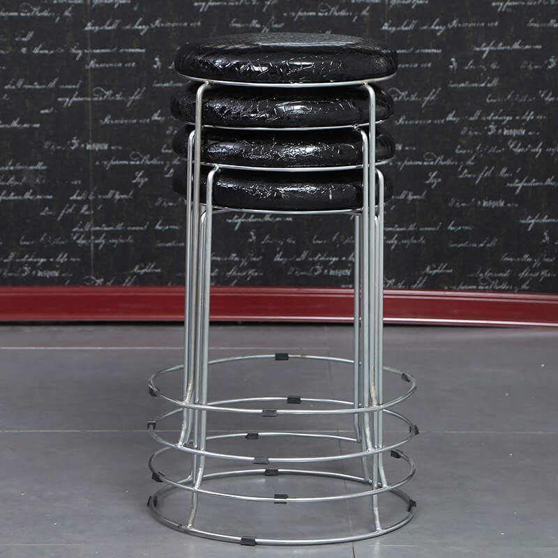 New products manufacturer Direct sales table Home Stool Stool Chair High Round Stool Brief Modern Adult Plastic Stool Solid Rebar