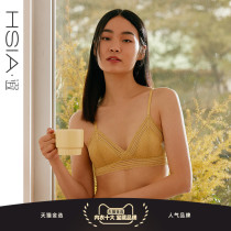 HSIA ya no steel ring underwear womens Triangle Cup French bralette small chest thin full lace sexy bra