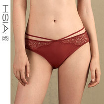 HSIA pure cotton crotch briefs for women High quality plush cotton comfortable breathable strap sexy mid-waist panties for women