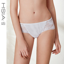 HSIA reverie full lace incognito panties womens summer romantic sexy transparent cotton crotch mid-waist boxer pants women