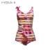 HSIA 遐 sexy sâu v backless Slim áo tắm một mảnh nữ che bụng bảo thủ trọn gói áo tắm hè thoải mái - Bộ đồ bơi One Piece Bộ đồ bơi One Piece