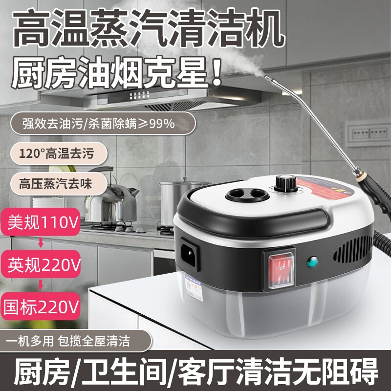 German High-Pressure and High-Temperature Steam Cleaner for Range Hoods, Air Conditioners, Household Appliances, Home Disinfection, Multi-Functional Cleaning Tool