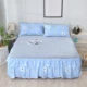 m dày pha lê nhung giường bed cover san hô lông cừu nhung 4 mảnh quilt cover bed linen pha lê cashmere giường váy