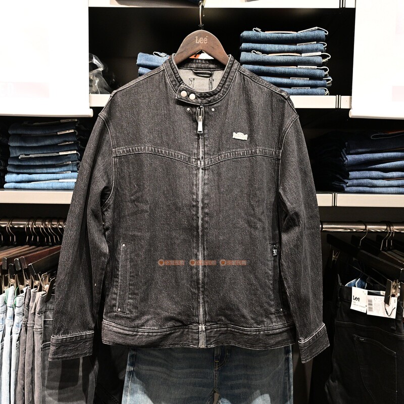 Lee Domestic Exclusive Store Men's Black and Gray Denim Jacket Lmt009014206754-A06860 Lee Domestic Exclusive Store Men's Black and Gray Denim Jacket Lmt009014206754-A06860