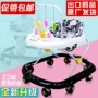 Baby baby walker rollover đa chức năng bé trai với âm nhạc xe đẩy xe đẩy phụ tùng bánh xe cô gái xe đẩy em bé