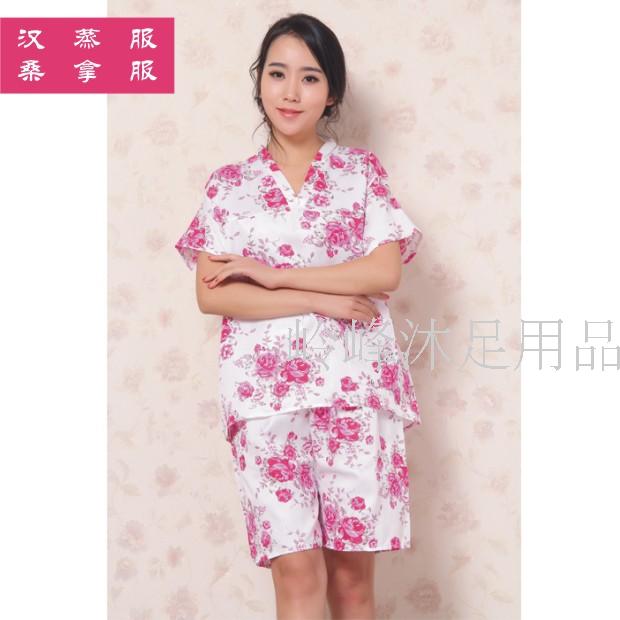 Disposable sweat female cotton bathsuit high-end cotton sauna to cosmetic clothing Bathroom bathrobe foot health wholesale
