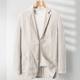 Linen suit men's suit spring and summer linen loose plus size plus linen casual linen jacket linen ດຽວ