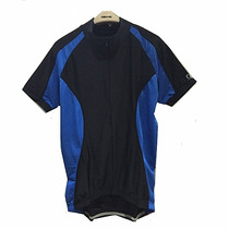 Taiwan produced CY mens short-sleeved riding suit Black and Blue