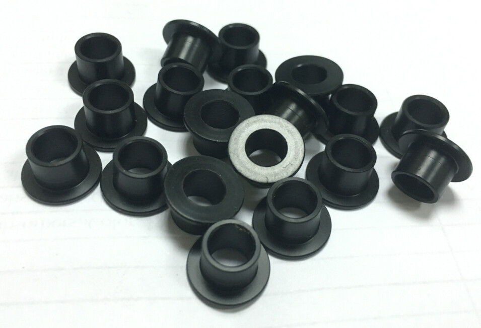 Plastic test cover for rear shelving screw holes for BIRDY birds