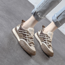 Foreign style does not bump ~ Forrest Gump shoes 2021 new leather women's shoes soft leather comfortable light Joker spring casual shoes