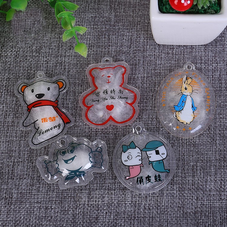 Inflatable down punctuation for duvet ball transparent inflatable calibration as PVC duck goose down mark TPU filling cotton bag