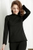 Bộ đồ lót cách nhiệt nửa cổ cao dành cho nữ trung niên quần áo cashmere mỏng mùa thu