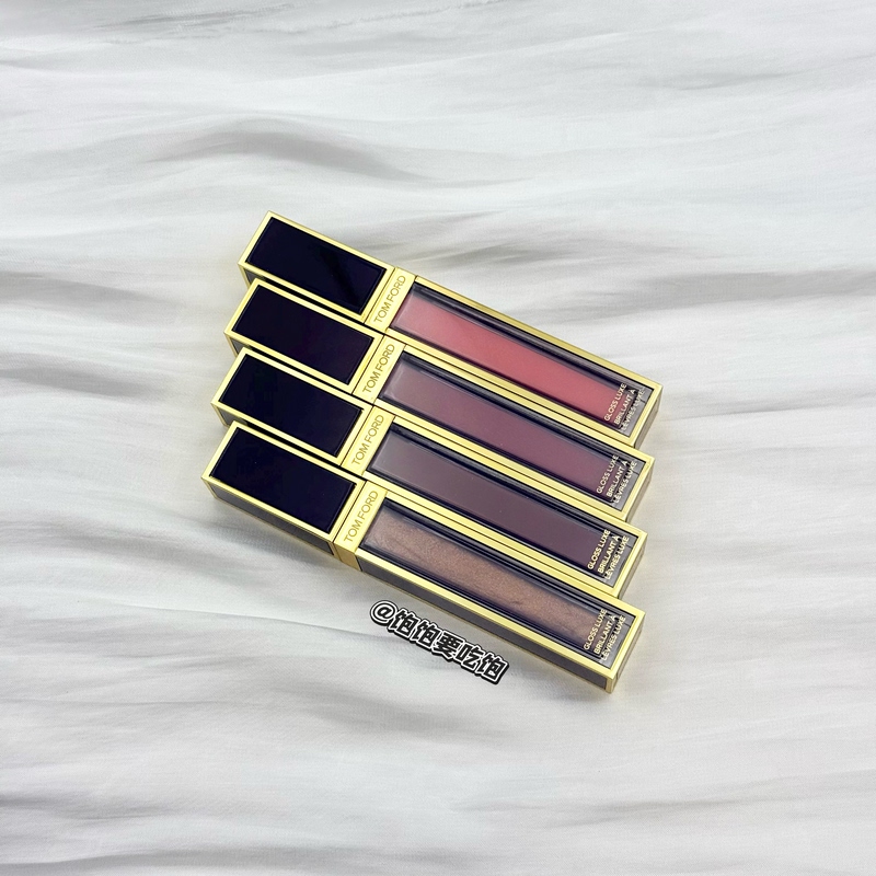 25 New Colors! Tom Ford Tf Black Gold Mirror Long Tube Lip Glaze N4 Opulent Gold 03 N3 23
