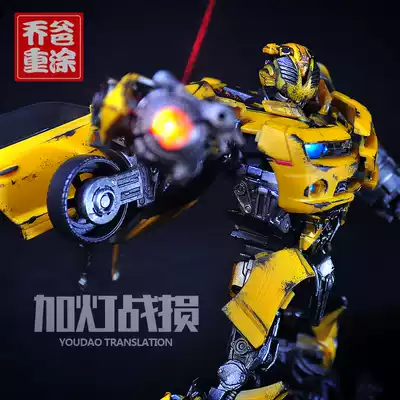 Joe dad repainted Transformers 5 movie MPM03 bumblebee Takaramp3C licensed Hasbro metal