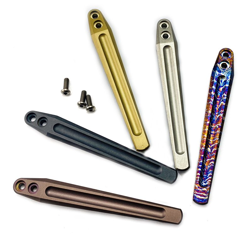 Rick Hinderer Knives Xm18 Titanium Alloy Back Clip Pocket Clip Integrated Titanium Knife Clip Modification DIY