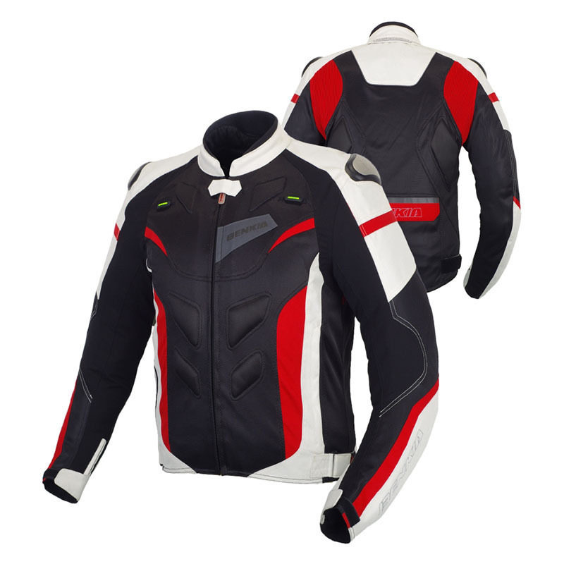 BENKIA titanium alloy slim locomotive riding suit summer men's four seasons women's locomotive mesh breathable racing suit suit