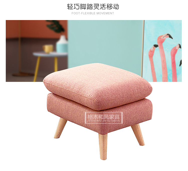 Nordic mủ màu hồng sofa vải căn hộ nhỏ hiện đại nhỏ gọn đoạn đỏ ba phòng khách đôi kết hợp mạng đơn - Ghế sô pha sofa giường gấp thông minh