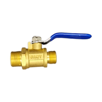 (Gas only) 4 points to 3 points (M18) outer wire ball valve DN10 gas stove switch gas stove valve