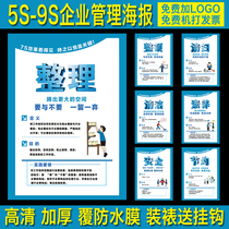 Corporate culture Quality slogan Factory workshop 5S6S7S8S9S logo Quality sign Production poster wall chart