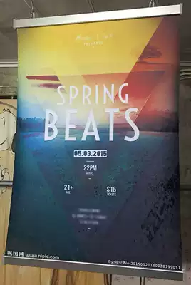 Aluminum alloy hanging pole hanging axle advertising pole shopping mall advertising pole hanging painting pole