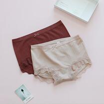 4 Seamless Modal waist lace trim elastic soft hip underwear 7031 (special)