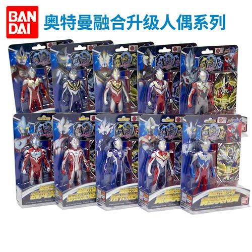 Bandai, Ultra, Ультрамен Тига из мягкой резины, кукла для мальчиков, комплект, монстр, игрушка