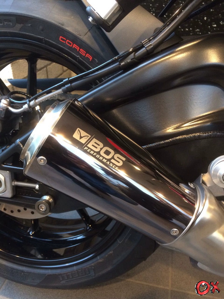 [OX] Ống xả sửa đổi BOS của Hà Lan phù hợp với súng thép dày BMW S1000R / RR - Ống xả xe máy