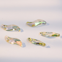 Shun Feng Spot Import Shi Family Austria Crystal 6525 Colorful Yellow Art Wave 19mm Pendant Diy Accessories