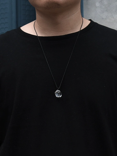 Кубики льда, оригинальный белый белый кварц, подвеска из кварца для влюбленных, небольшое дизайнерское ожерелье